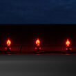FlexFilament C7 Commercial Shatterproof Vintage LED String Lights, Red, 15 Lights, 15'