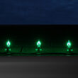 FlexFilament C7 Commercial Shatterproof Vintage LED String Lights, Green, 15 Lights, 15'
