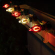 FlexFilament C7 Commercial Shatterproof Vintage LED String Lights, Red / Warm White, 50 Lights, 50'