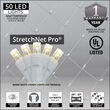 LED StretchNet Pro Column Wrap Lights, 20" x 45", Warm White, White Wire
