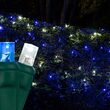 4' x 6' 5mm LED Net Lights, Blue, Cool White, Green Wire