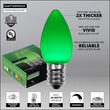 Smooth OptiCore C7 Commercial LED String Lights, Green, 25 Lights, 25'