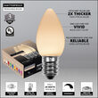 C7 Smooth OptiCore LED Light Bulbs, Warm White