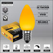 C7 Smooth OptiCore LED Light Bulbs, Gold