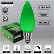 Smooth OptiCore C9 Commercial LED String Lights, Green, 25 Lights, 25'