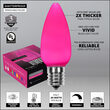 C9 Smooth OptiCore LED Light Bulbs, Pink