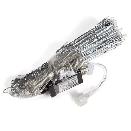 12" Silver Starburst LED Lighted Branches, Warm White Twinkle Lights, 1 pc