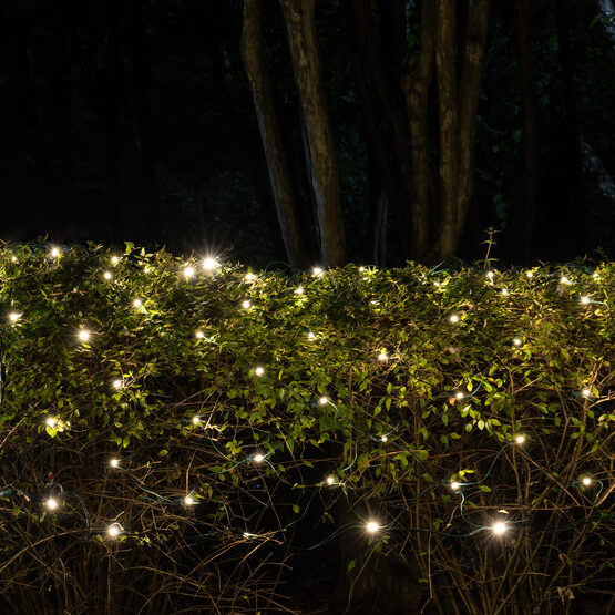 4' x 6' 5mm SoftTwinkle LED Net Lights, Warm White, Green Wire