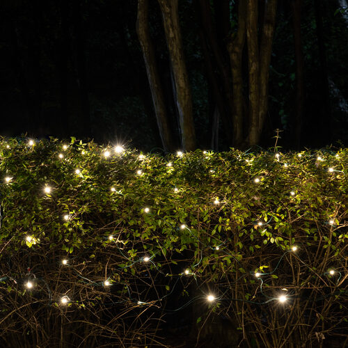 4' x 6' 5mm SoftTwinkle LED Net Lights, Warm White, Green Wire