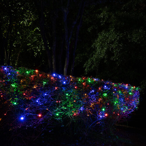 4' x 6' 5mm SoftTwinkle LED Net Lights, Multicolor, Green Wire