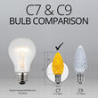 C7 LED Light Bulbs, Gold, by Kringle Traditions TM 