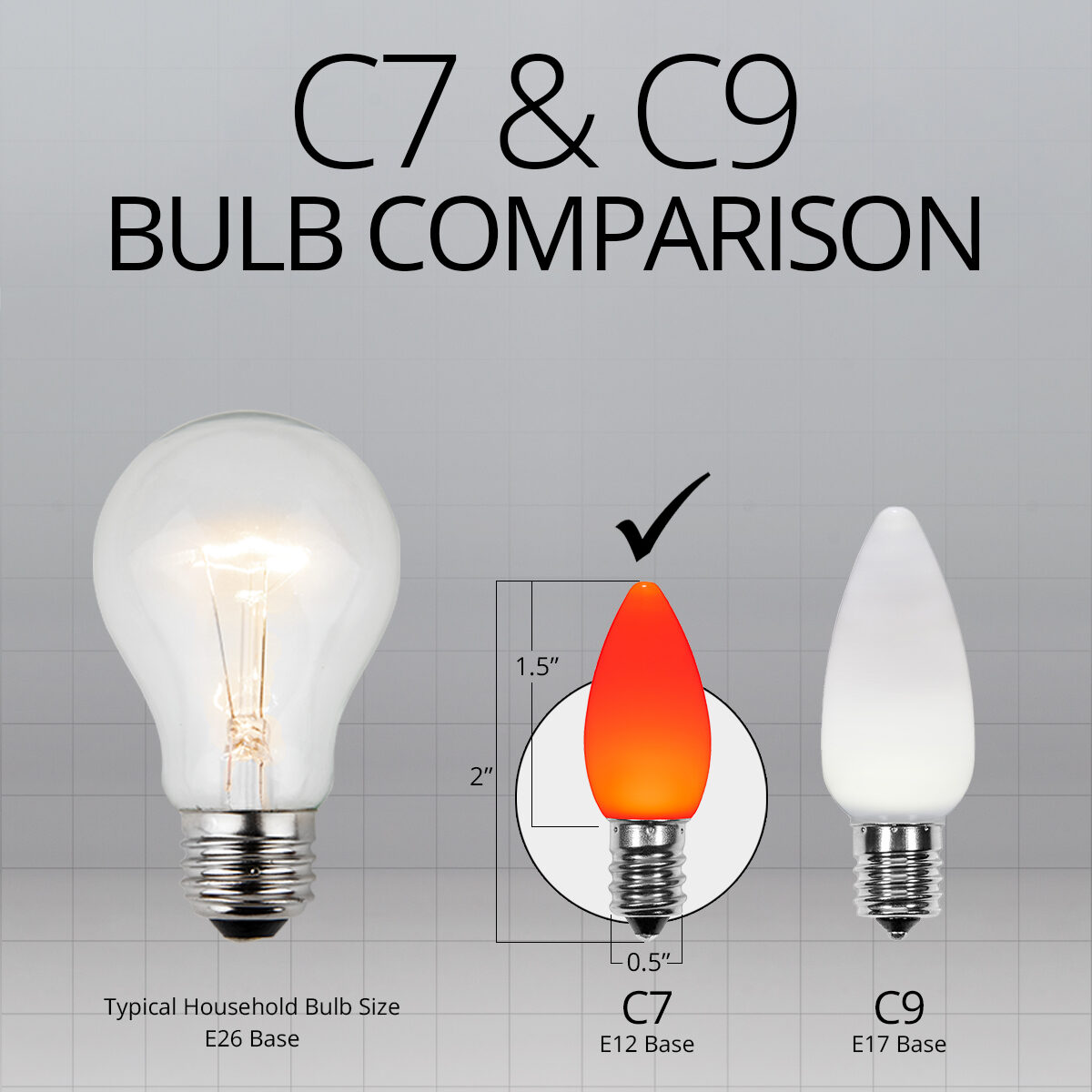 c7 amber light bulbs