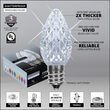 OptiCore C7 Commercial LED String Lights, Cool White Twinkle, 25 Lights, 25'