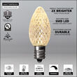 C7 LED Light Bulbs, Warm White, by Kringle Traditions TM 
