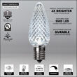 C9 LED Light Bulbs, Cool White, by Kringle Traditions TM 