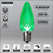 C9 LED Light Bulbs, Green, by Kringle Traditions TM 