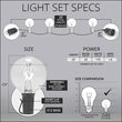 Globe String Lights, Opaque White G40 Bulbs, White Wire