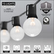 15' Globe String Lights, 15 Clear G50 Bulbs