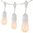 54' Outdoor Patio Light String, 24 White S14 Bulbs