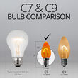 C7 Shatterproof FlexFilament Vintage LED Light Bulb, Amber / Orange