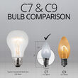 C7 FlexFilament Vintage LED Light Bulb, Cool White, Satin Glass