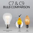 C7 Shatterproof FlexFilament Vintage LED Light Bulb, Gold