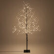 5' Black Fairy Light Tree, Warm White LED Lights 