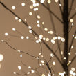 7' Black Fairy Light Tree, Warm White LED Lights 