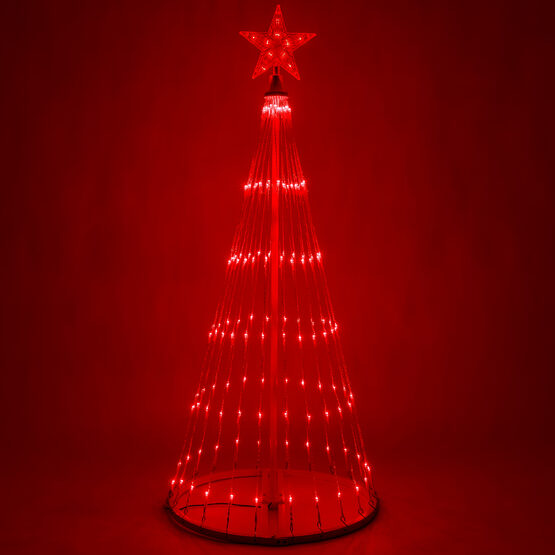 4' Red LED Animated Outdoor Lightshow Tree