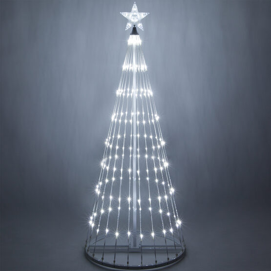 6' Cool White LED Animated Outdoor Lightshow Tree