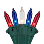 Wide Angle LED Mini Lights, Blue, Red, Cool White, Green Wire - Yard Envy