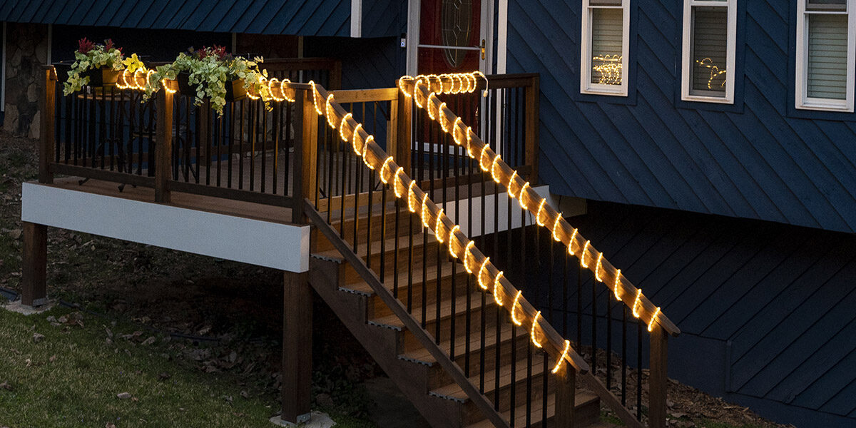 Outdoor Deck Lighting Ideas Using Rope Light