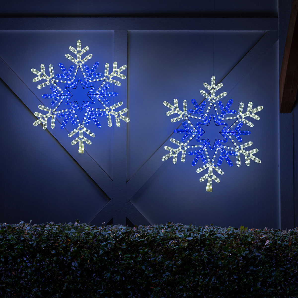 Rope Light Snowflakes Outdoor Christmas Decoration