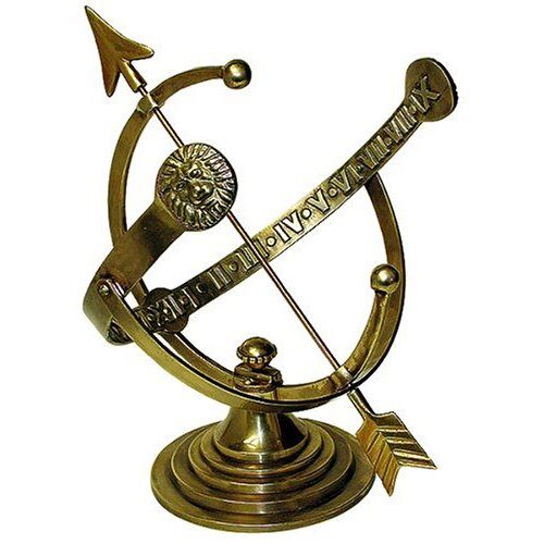 Tell time and add visual interest to your garden in backyard with  an armillary sundial.