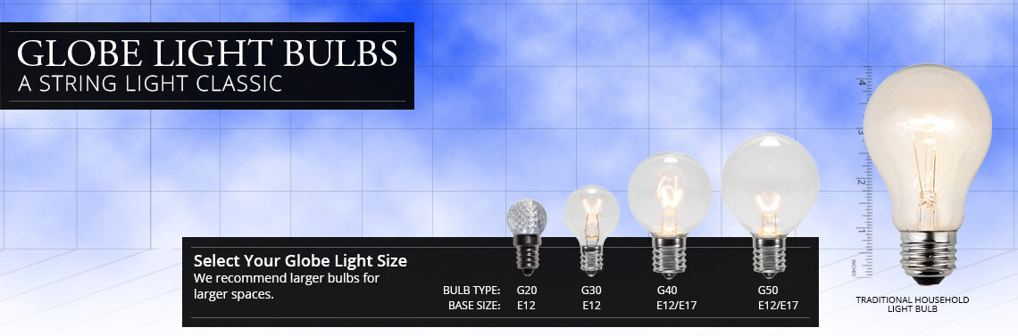 Globe Light Bulb Sizes