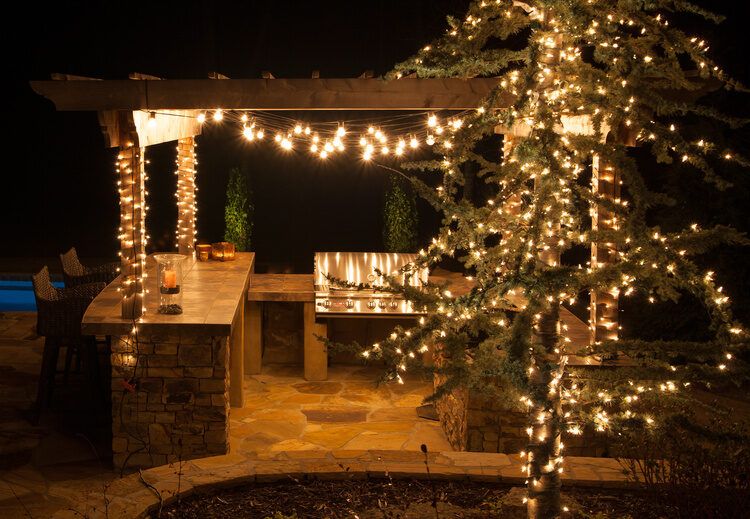 Try these pergola lighting ideas using string lights and decorative lighting!