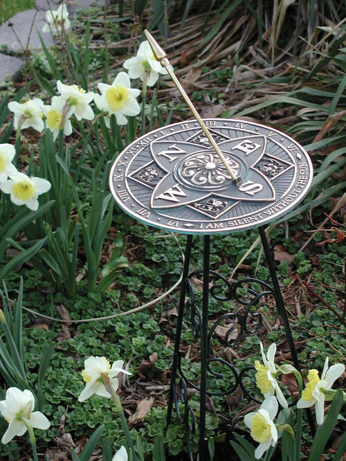 Sundials are a charming addition to the garden and a fast way to decorate too!