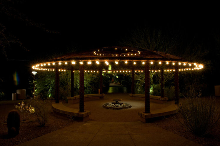 Hanging Patio String Lights: A Pattern of Perfection - Yard Envy