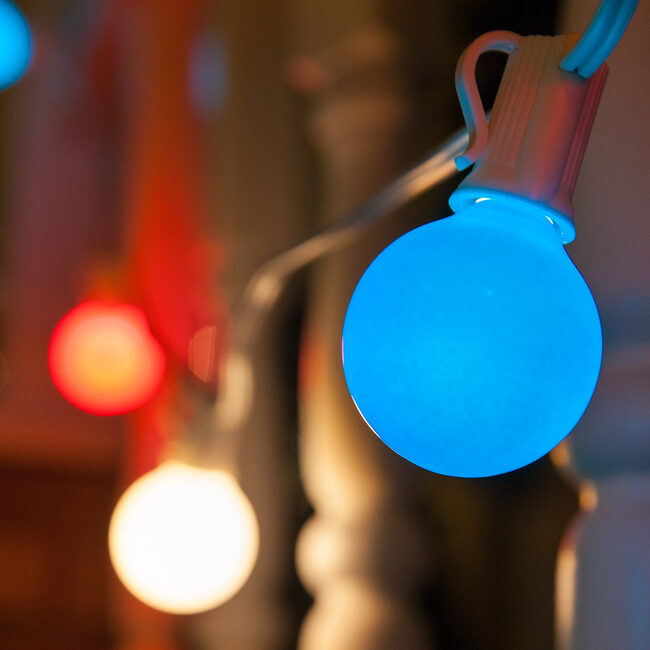 Hang Patriotic Globe Lights for July 4th!