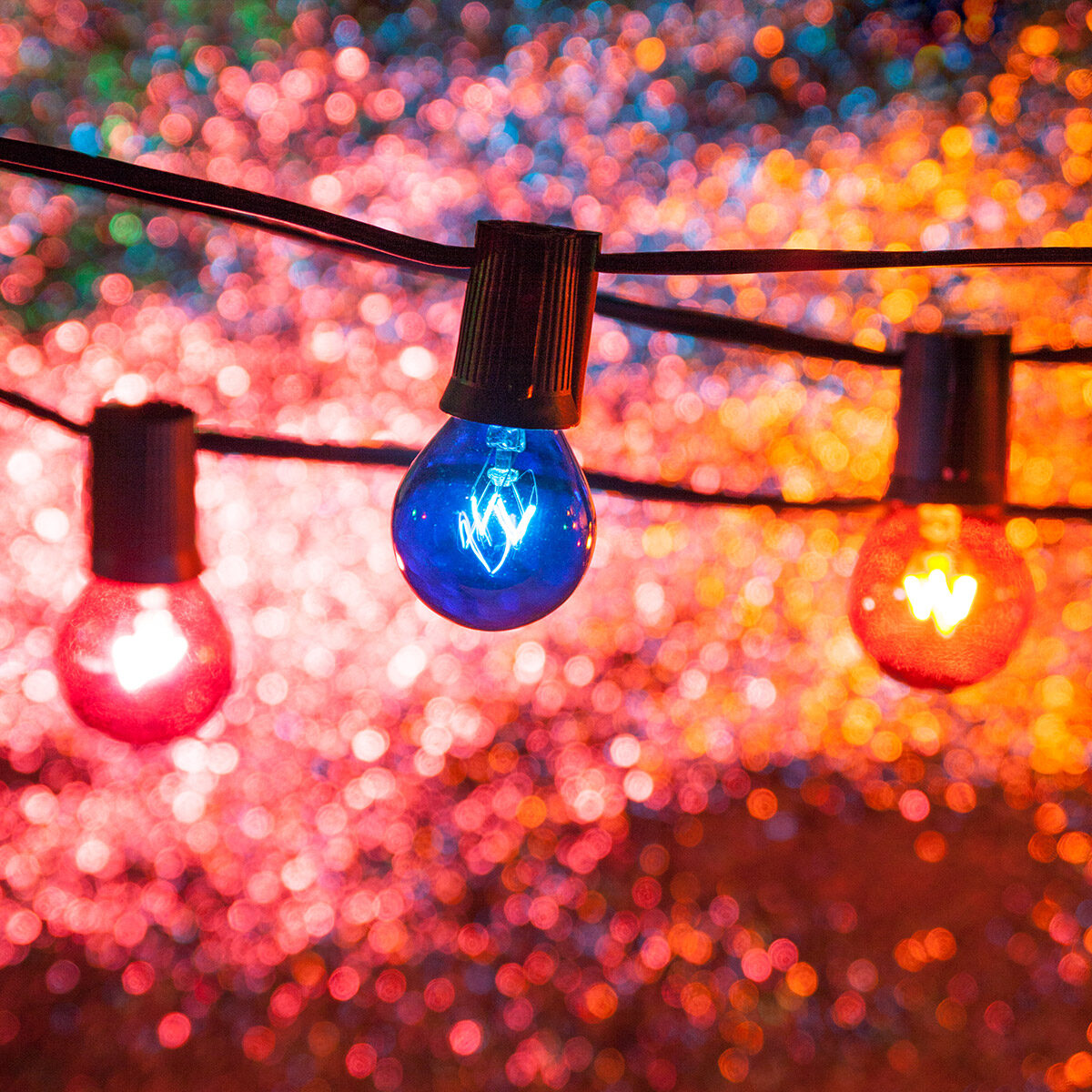 colorful party lights