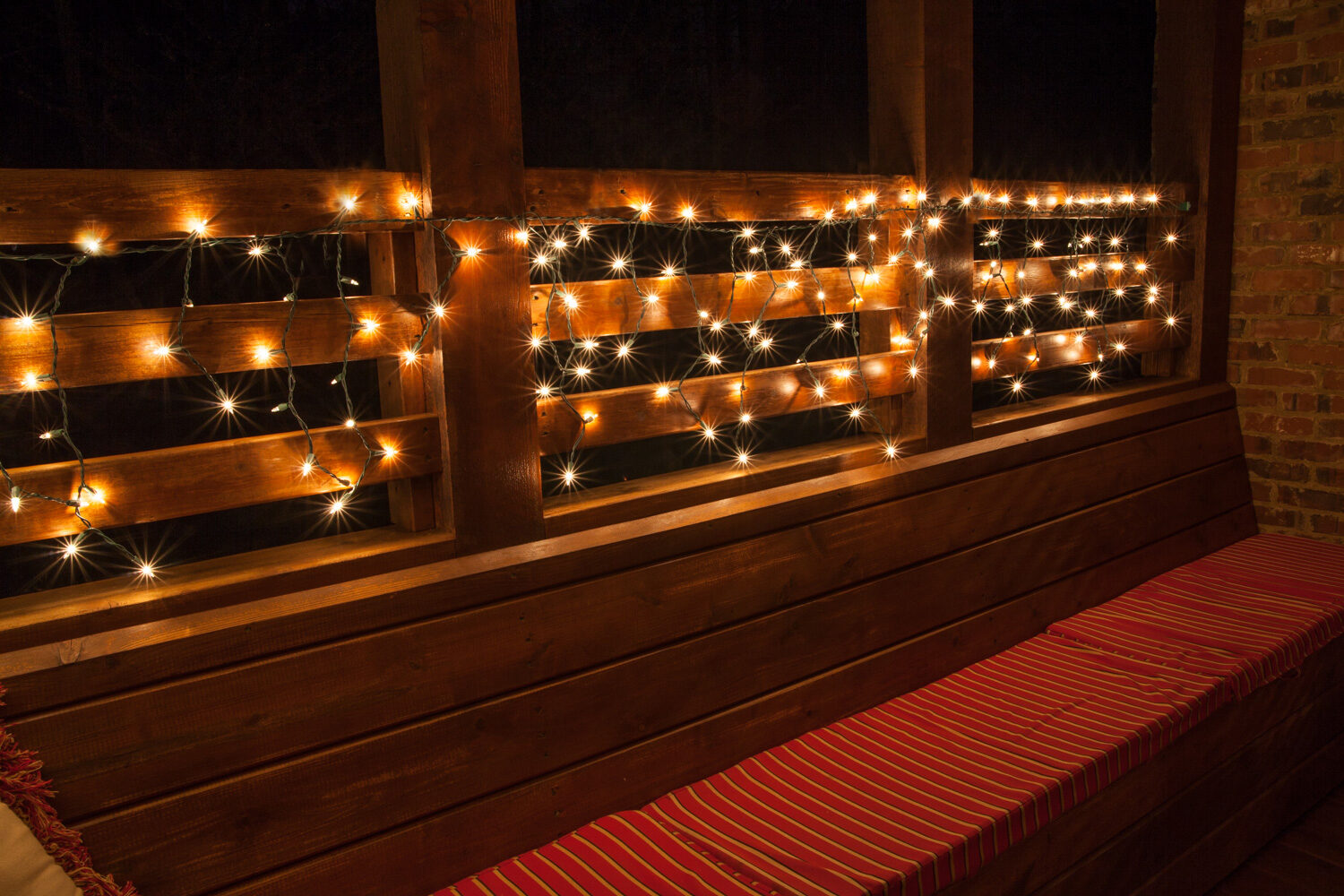 Solar string lights for 2024 deck railing