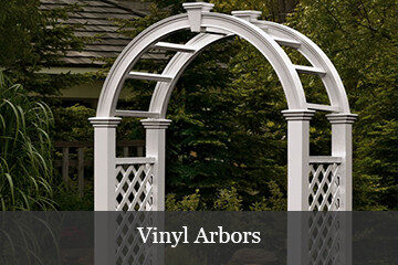 Vinyl Arbors are Perfect for the garden and as a wedding decoration!