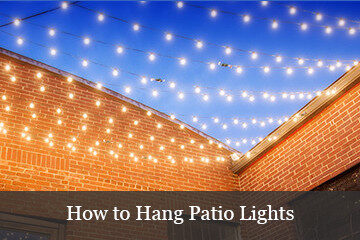 How to hang patio lights