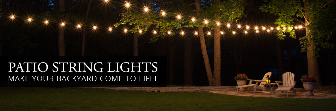 string lights for the backyard