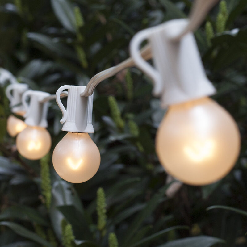 G30 Pearl White Globe Light Bulbs