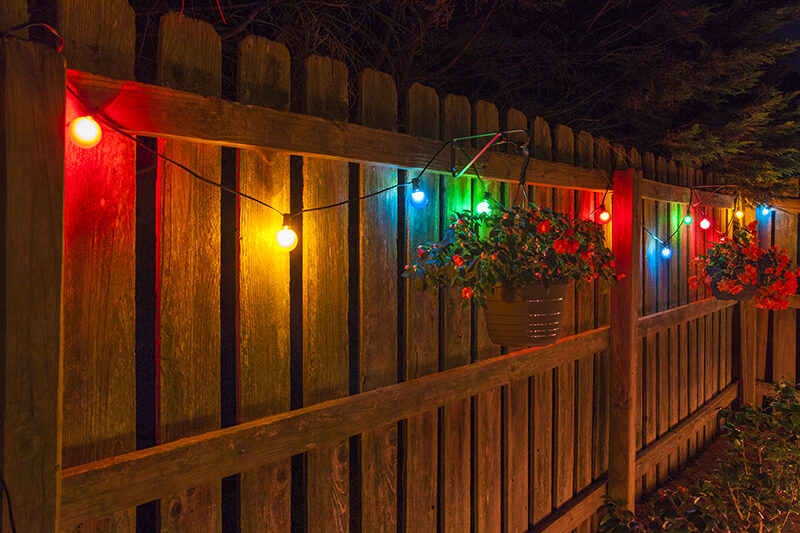 Hanging Patio String Lights A Pattern Of Perfection Yard Envy