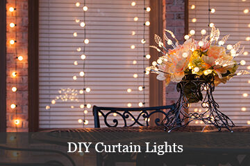 DIY Curtain Lights
