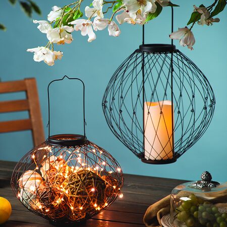 Adjustable Wire Candle Lanterns