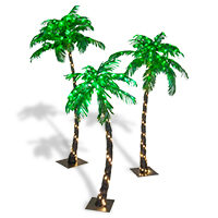 Curved LED Palm Trees