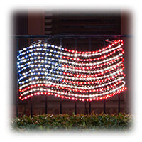 american flag outdoor decor